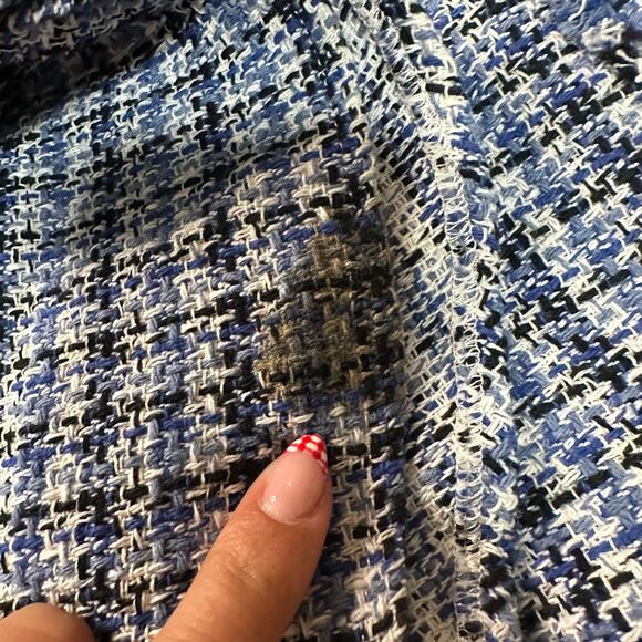 LULUS Women's Adorably Luxurious Tweed Raw Edge Sleeveless Mini Dress Size M - Picture 9 of 16